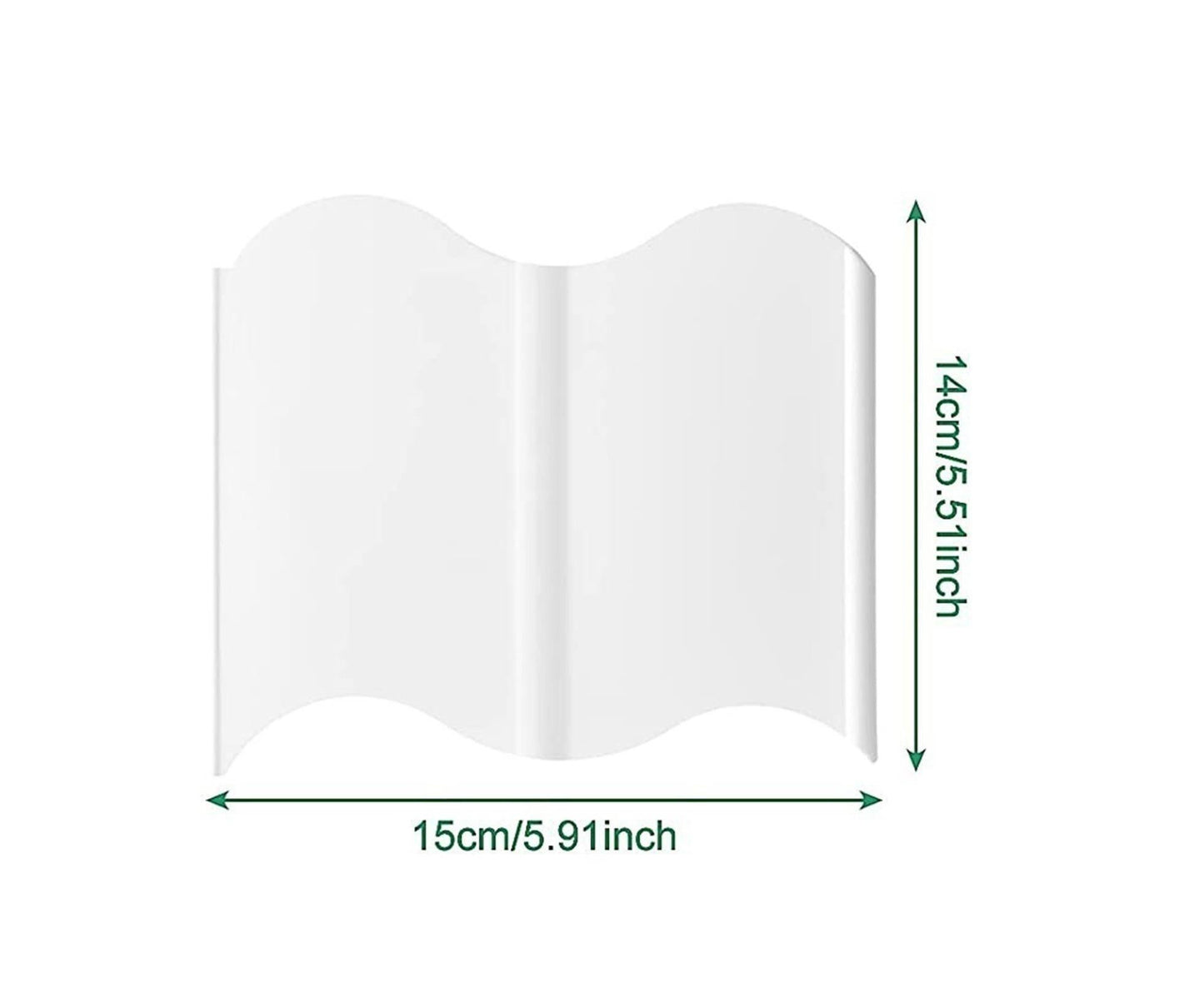 20Pcs Border Fence Walkway Landscape Edging - White