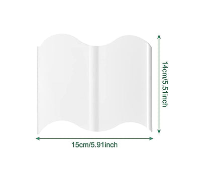 20Pcs Border Fence Walkway Landscape Edging - White