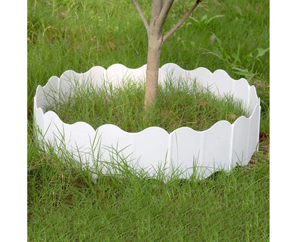 20Pcs Border Fence Walkway Landscape Edging - White