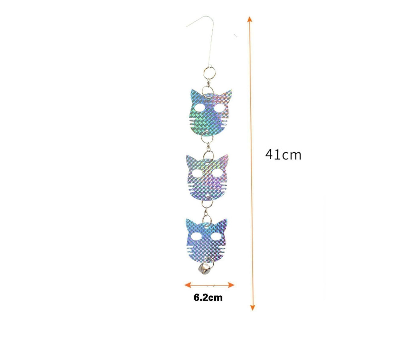4Pcs Owl Bird Repellent Reflective Discs - 4pcs