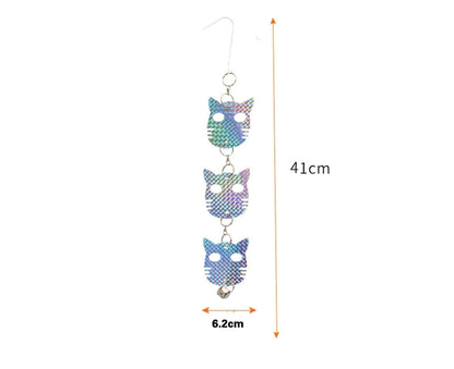 4Pcs Owl Bird Repellent Reflective Discs - 4pcs