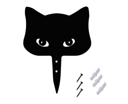 1 Set Garden Stake Peeping Cat Insert - A