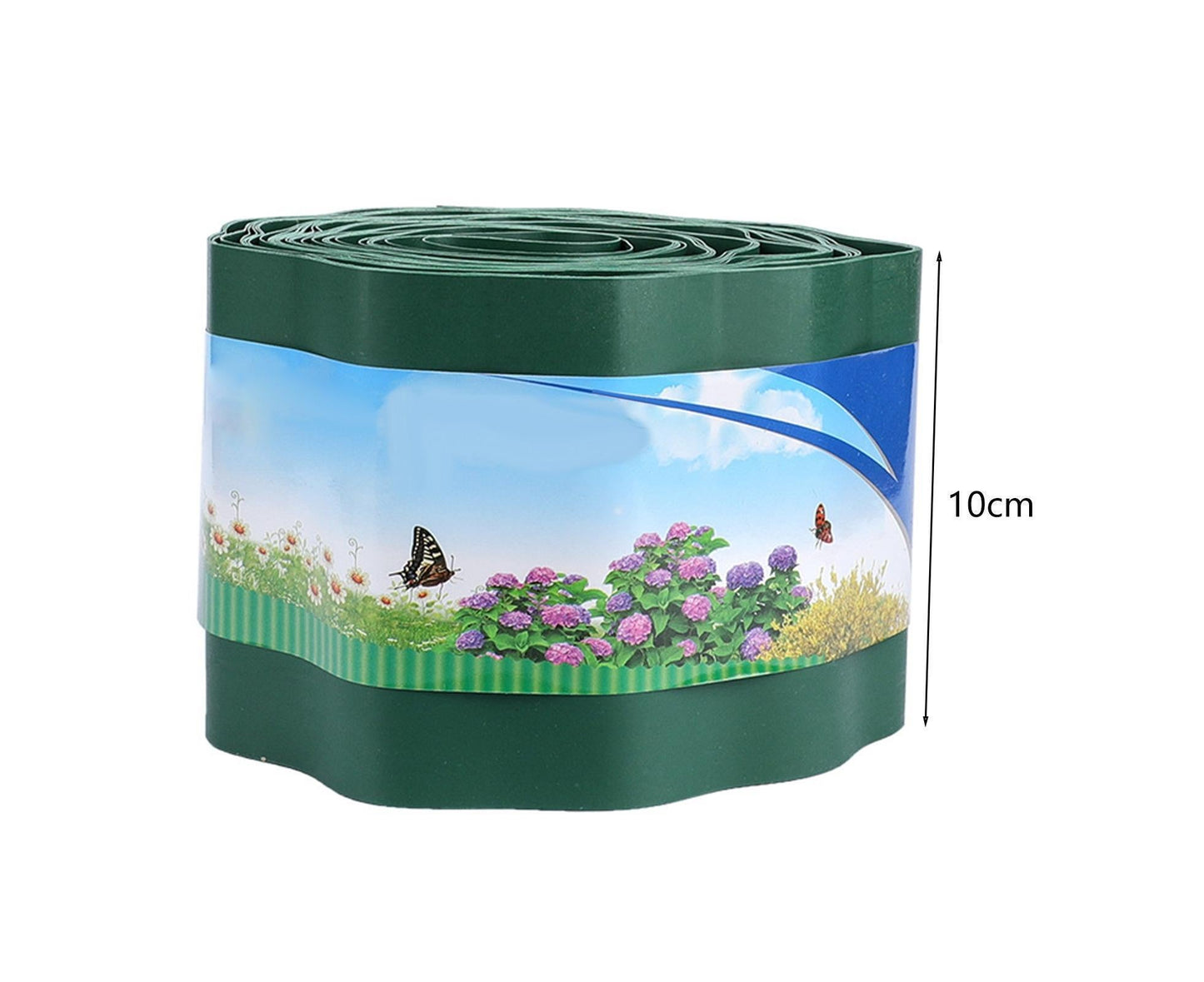 Garden Fence Wavy Design Edging Border - 10cm