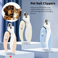 Pet Nail Clippers with Light, Splatter-Proof and Safe, Universal Tool for Cats and Dogs, LED Light for - MDM Australian
