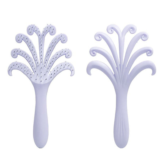 1PC Octopus Scalp Massage Brush – Multi-Functional Detangling Brush – Wet & Dry Use, Tangle-Free – Home Hair Care Brush for Women with Long or Curly Hair,purple.