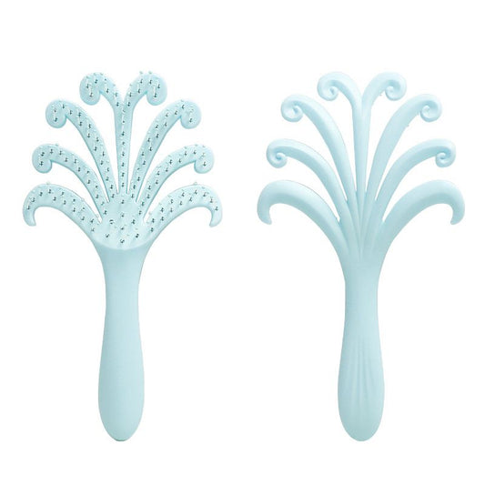 1PC Octopus Scalp Massage Brush – Multi-Functional Detangling Brush – Wet & Dry Use, Tangle-Free – Home Hair Care Brush for Women with Long or Curly Hair,blue.