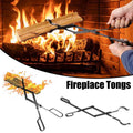 Folding Fireplace Tongs Grip Fire Pit Pliers Outdoor Indoor Fire Tools Durable - MDM Australian