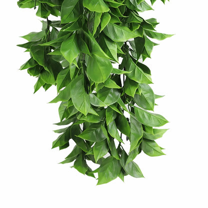 Artificial Dense Hanging Flowering Pothos Bush Vivid Green UV Resistant and Fire Rated 27cm x 72cm