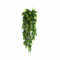 Artificial Dense Hanging Lush Green Eucalyptus Garland Bush UV Resistant and Fire Rated 18cm x 77cm - MDM Australian