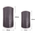Grey Cat Corner Grooming Brush Set, 2-Piece Wall-Mounted Self-Groomer with Catnip, 288 & 314 Bristles - MDM Australian