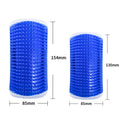 Blue Cat Corner Grooming Brush Set, 2-Piece Wall-Mounted Self-Groomer with Catnip, 288 & 314 Bristles - MDM Australian