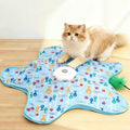 Automatic Cat Hunting Game Mat with 360° Teaser Wand, USB-C Rechargeable Interactive Pet Toy for Indoor - MDM Australian