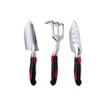 3-Piece Red Gardening Tool Set - Heavy Duty Aluminum Alloy with Bonus Claw Gardening Gloves - Rust Resistant - MDM Australian