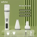 White Professional 3-in-1 Pet Grooming Kit - Low-Noise Rechargeable Dog Hair Trimmer & Nail Grinder for - MDM Australian