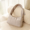 Light Grey Foldable Insulated Quilted Pet Shoulder Bag with Adjustable Peep Hole & Safety Buckle - Thickened - MDM Australian