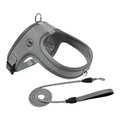 XS Size Grey Waterproof Reflective Saddle-Style Dog Harness & 1.5M Leash Set - Breathable Anti-Choke - MDM Australian