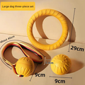3-Piece Big Dog EVA Floating Dog Ring Toy Set – Interactive Tug-of-War Ring and Water Frisbee, durable chew - MDM Australian