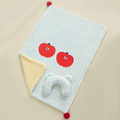 L size 2-Piece Plaid Apple Pet Blanket and Pillow Set - Soft Cotton Plush Sleeping Mat for Dogs and Cats - MDM Australian