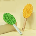 2-piece Green and Yellow Pet Durian Massage Grooming Brush - TPR Double-Sided Deshedding Comb for Cats Dogs - MDM Australian
