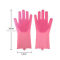 Pink Silicone Pet Bathing Gloves - Pink Double-Sided Design for Cats and Dogs - Gentle Massage, Easy Lather - MDM Australian