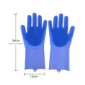 Blue Silicone Pet Bathing Gloves - Pink Double-Sided Design for Cats and Dogs - Gentle Massage, Easy Lather - MDM Australian