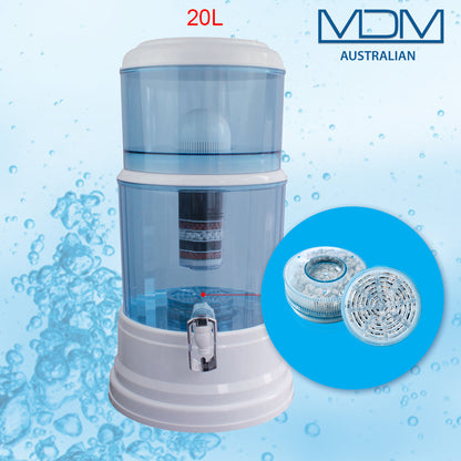 Aimex Water ®️ 8 Stage KDF Water Filters Purifier Dispenser Bench Top BPA Free 20L - MDMAustralian