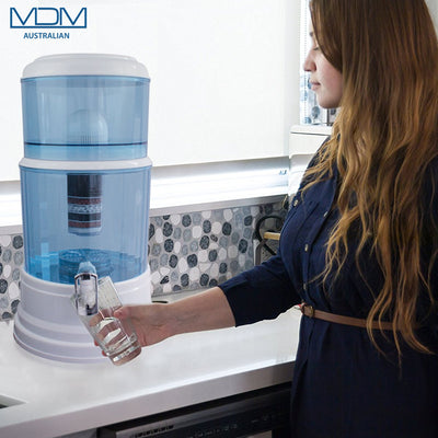 Aimex MDM Water Purifier 20L Dispenser + 3 x 8 Stage Water Filter + Maifan Stone - MDMAustralian