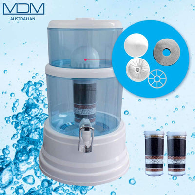 Aimex Water 16L Dispenser BenchTop Purifier Jug 8 Stage Water Filter + 3 Filters - MDMAustralian