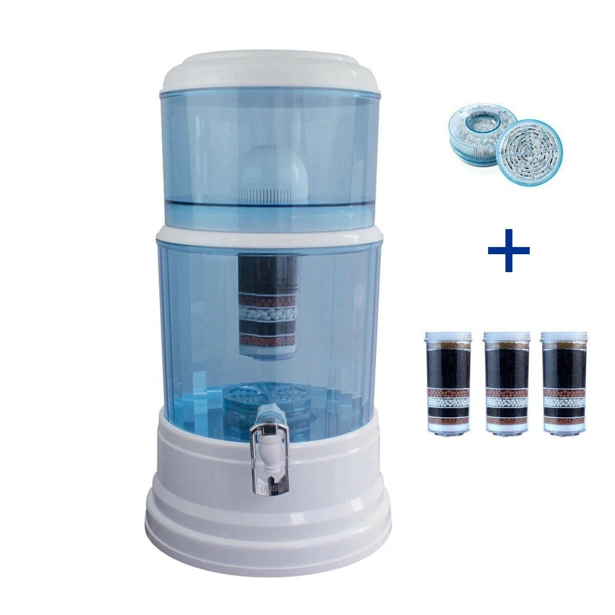 Aimex MDM Water Purifier 20L Dispenser + 3 x 8 Stage Water Filter + Maifan Stone - MDMAustralian