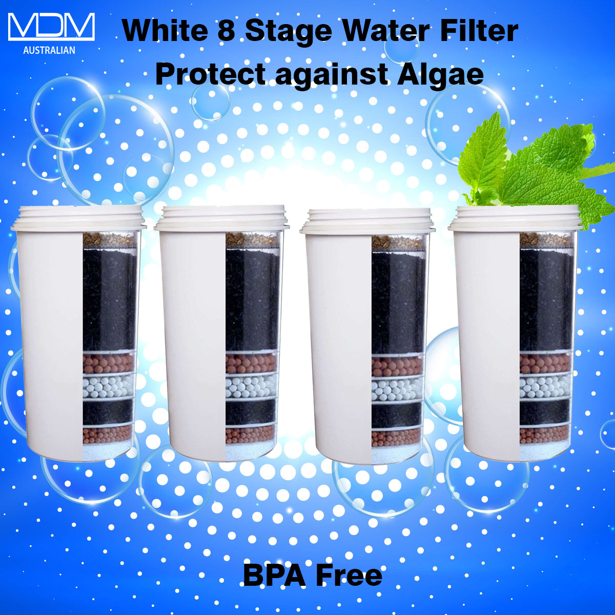 Aimex MDM Water Filter 8 Stage Algae Shield X 4 - MDMAustralian