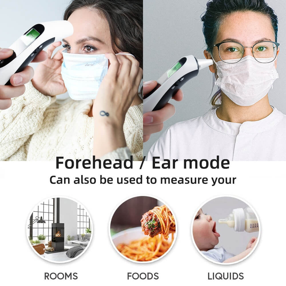Digital forehead online and ear thermometer