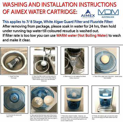 Aimex Water ®️ 8 Stage KDF Water Filters Purifier Dispenser Bench Top BPA Free 20L - MDMAustralian