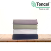 Lyocell Tencel Cooling Bedsheets Ultra Soft Breathable KING Size Flat Sheet Grey - MDMAustralian