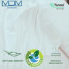 Lyocell Tencel Cooling Bedsheets Ultra Soft Breathable King Flat Sheet White - MDMAustralian