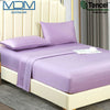 Tencel Ultra Soft Bed Sheets Lyocell Breathable Cooling Single Flat Sheet Purple - MDMAustralian