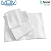 Lyocell Tencel Cooling Bedsheets Ultra Soft Breathable Single Flat Sheet White - MDMAustralian