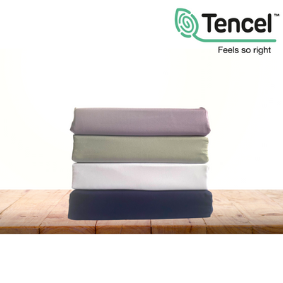 Tencel Ultra Soft Bed Sheets Lyocell Breathable Cooling Queen Bed Set Navy Blue - MDMAustralian